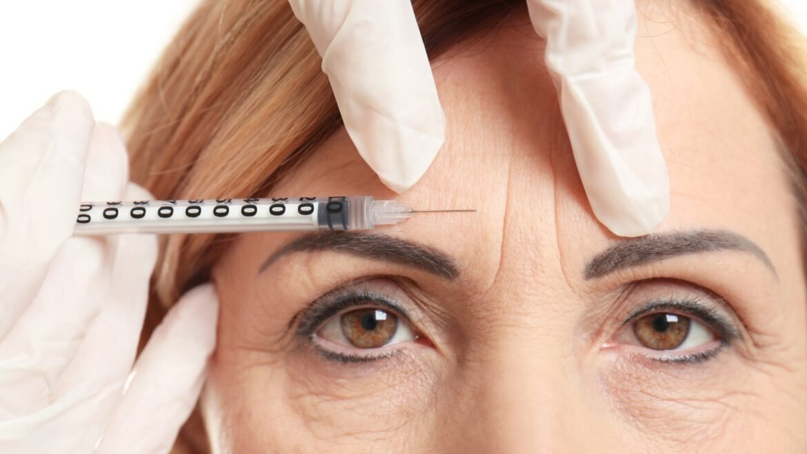 Professional anti-aging injectable facial procedure performed in a controlled aesthetic setting