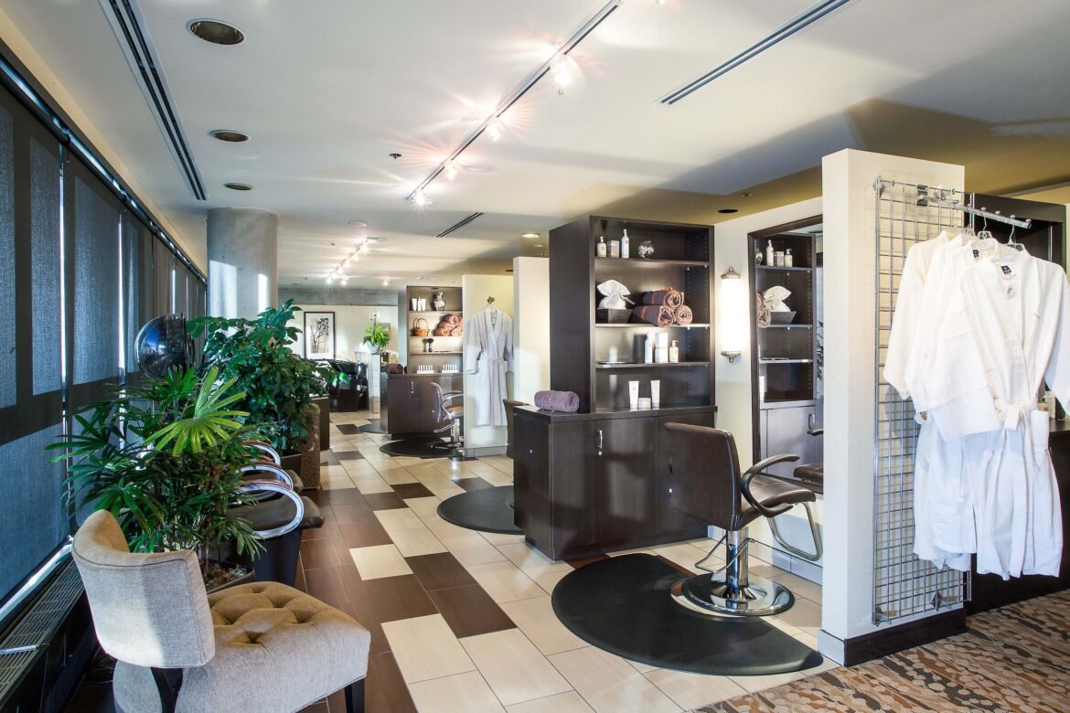 Luxury spa interior in Dubai offering relaxing massages after Global Village shopping