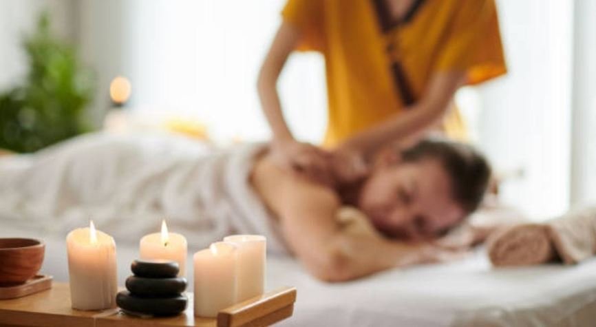 calming oil massage at home Dubai