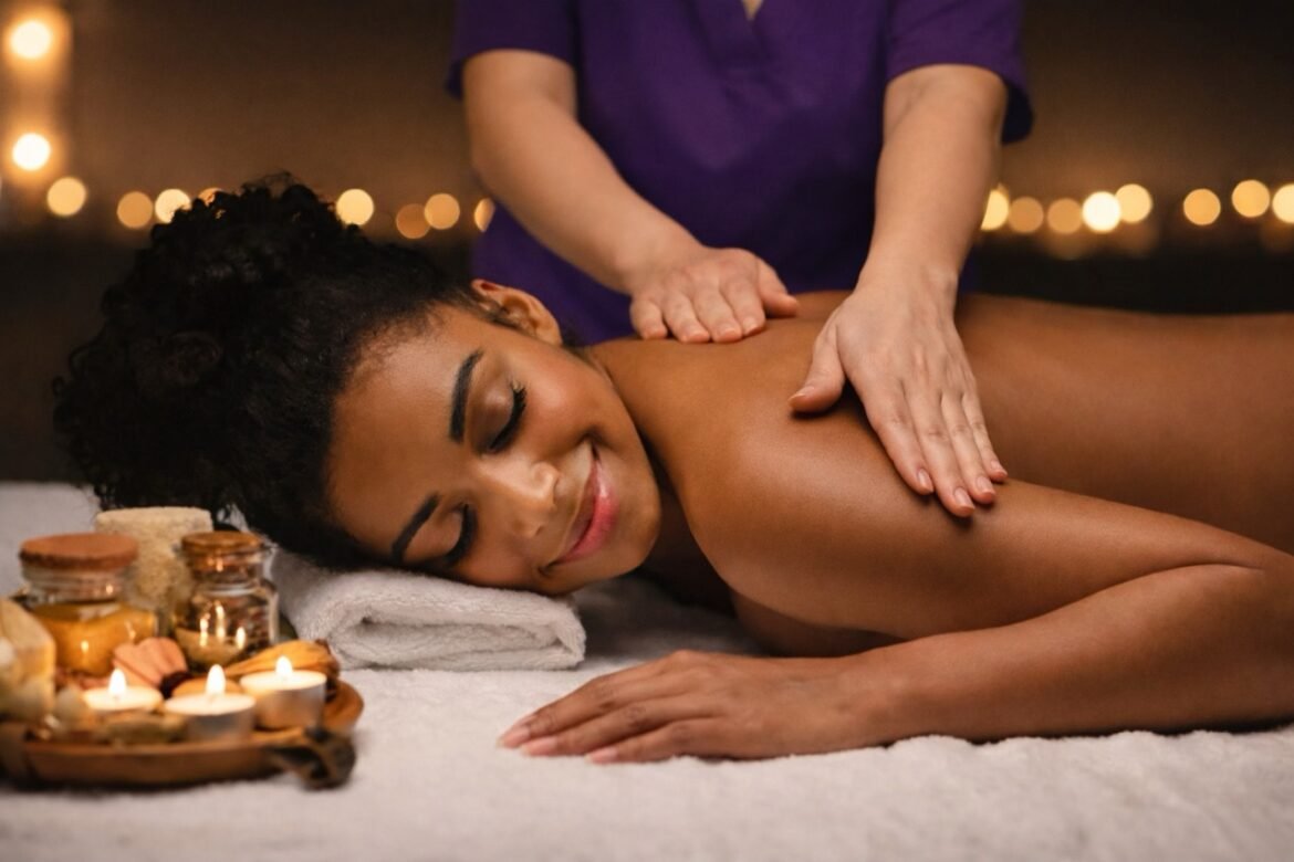 customized massage therapy plan showing professional therapist applying targeted massage based on individual body needs