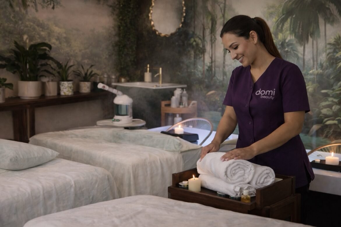 professional spa session setup in dubai showing clean preparation and transparent service readiness